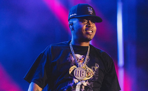Nas plays Gasparilla Music Festival in Tampa, Florida on Oct. 2, 2021.