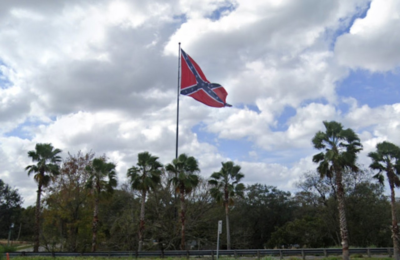 The big, dumb, Confederate flag off I-75
Because how else were "Zola" filmmakers supposed to hammer home the fact that the movie takes place in the South?
Photo via Google Maps